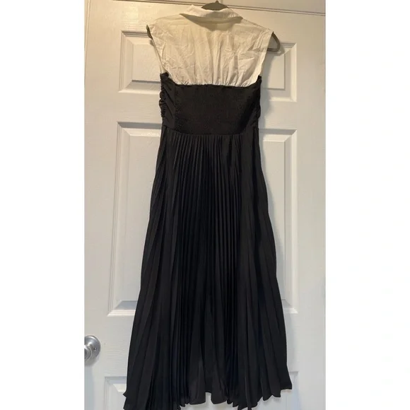 Maeve Pleated Twofer Midi ShirtDress